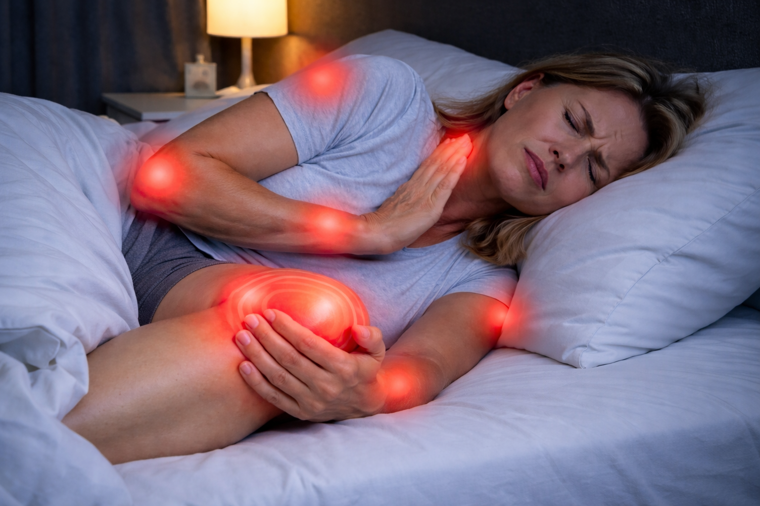 Dorme mal por causa das dores